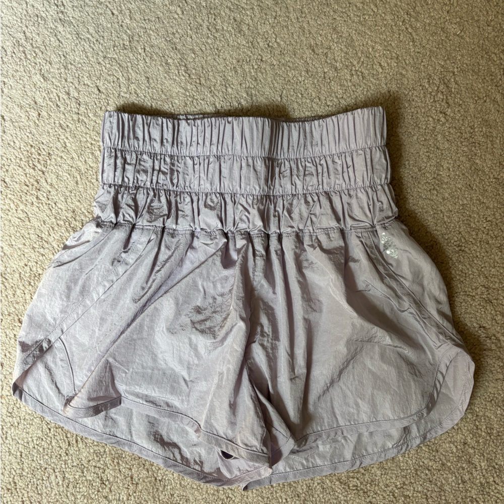 FP movement shorts BEIGE AND LAVENDER